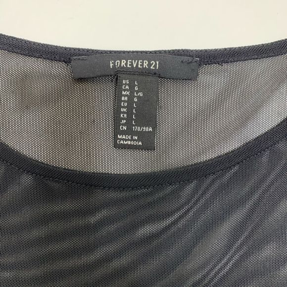 Forever21 Crop Top Black Size L - Picture 6 of 10